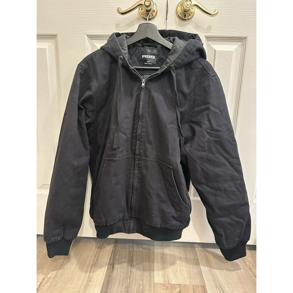RSQ Mens Oversized Hooded Twill Jacket Size Small